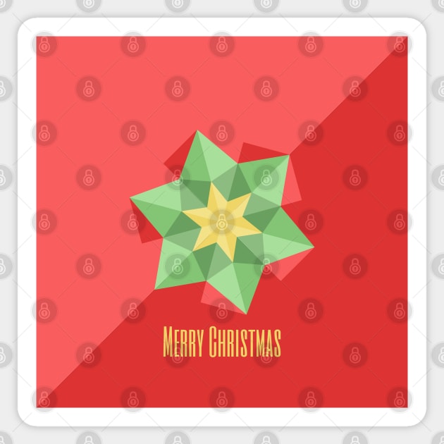 Merry Christmas Star Sticker by kallyfactory